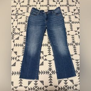 Hatch Maternity Crop Jeans 28 Below The Bump Stretch Denim Raw Hem